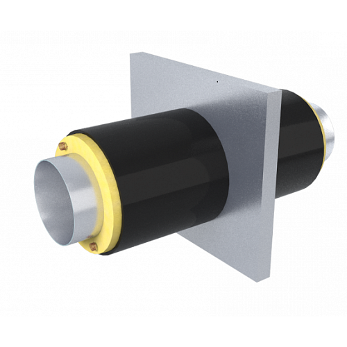 Опора неподвижная вариант А ППУ ПЭ тип 2 Ст20 57х3х255х16х2500 мм ГОСТ 10704-91