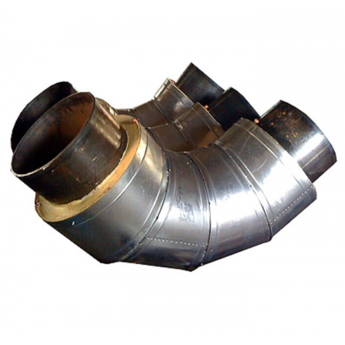 Отвод стальной ППУ ПЭ тип 1 30° Ст3сп 26,8х2,5х125х2,5х46,6 мм ГОСТ 3262-75