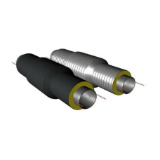 Сильфонный компенсатор односекционный ППУ ПЭ тип 1 1,6 МПа Ст20 AISI 321 32х4х25 мм ГОСТ 8732-78