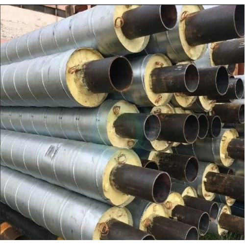 Труба в ППУ изоляции стальная в полиэтиленовой оболочке тип 2 09Г2С Ду57 57х3,5х140х3х38,5 мм ГОСТ 10705-80