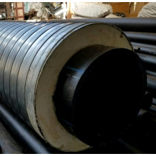 Труба в ППУ изоляции ПНД оцинкованная SDR 11 16 PN ПЭ 100 140х12,7х250х0,7х54,3 мм